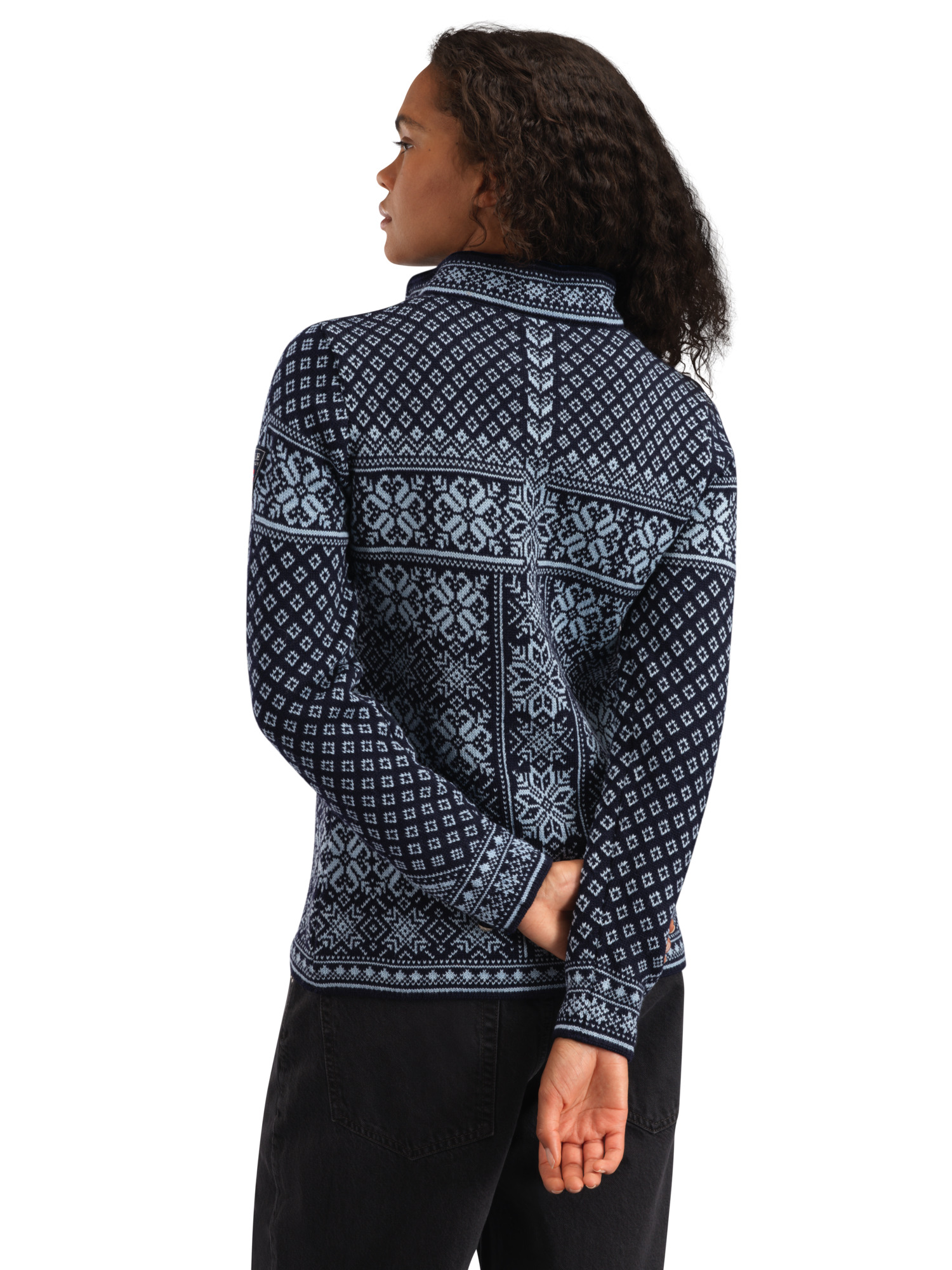 Peace Women’s Knit Sweater  Navy Iceblue