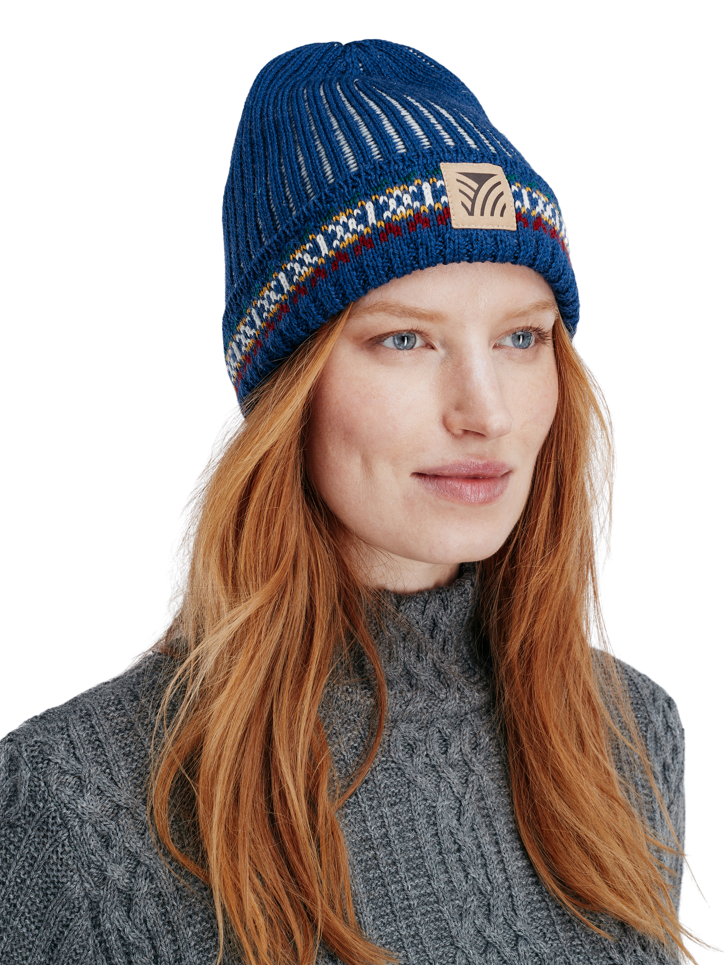 1994 Lillehammer Hat Indigo Offwhite Mustard