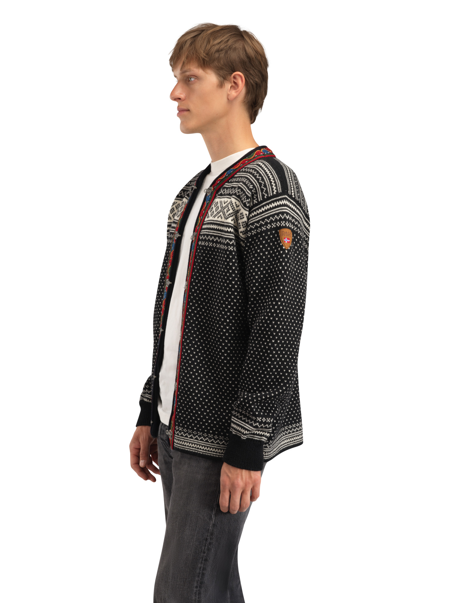 Setesdal Lusekofte Jacket Black Offwhite