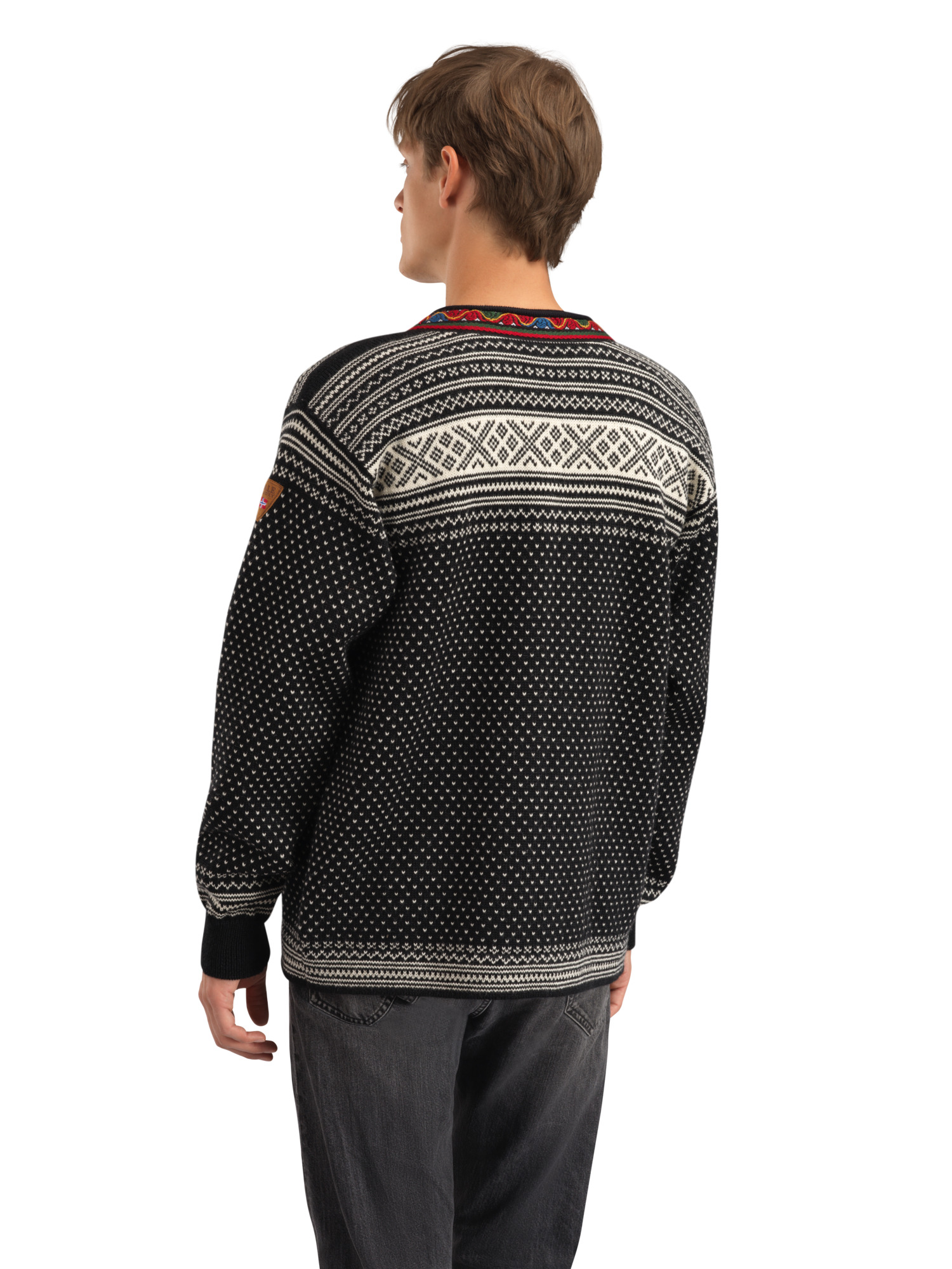Setesdal Lusekofte Jacket Black Offwhite
