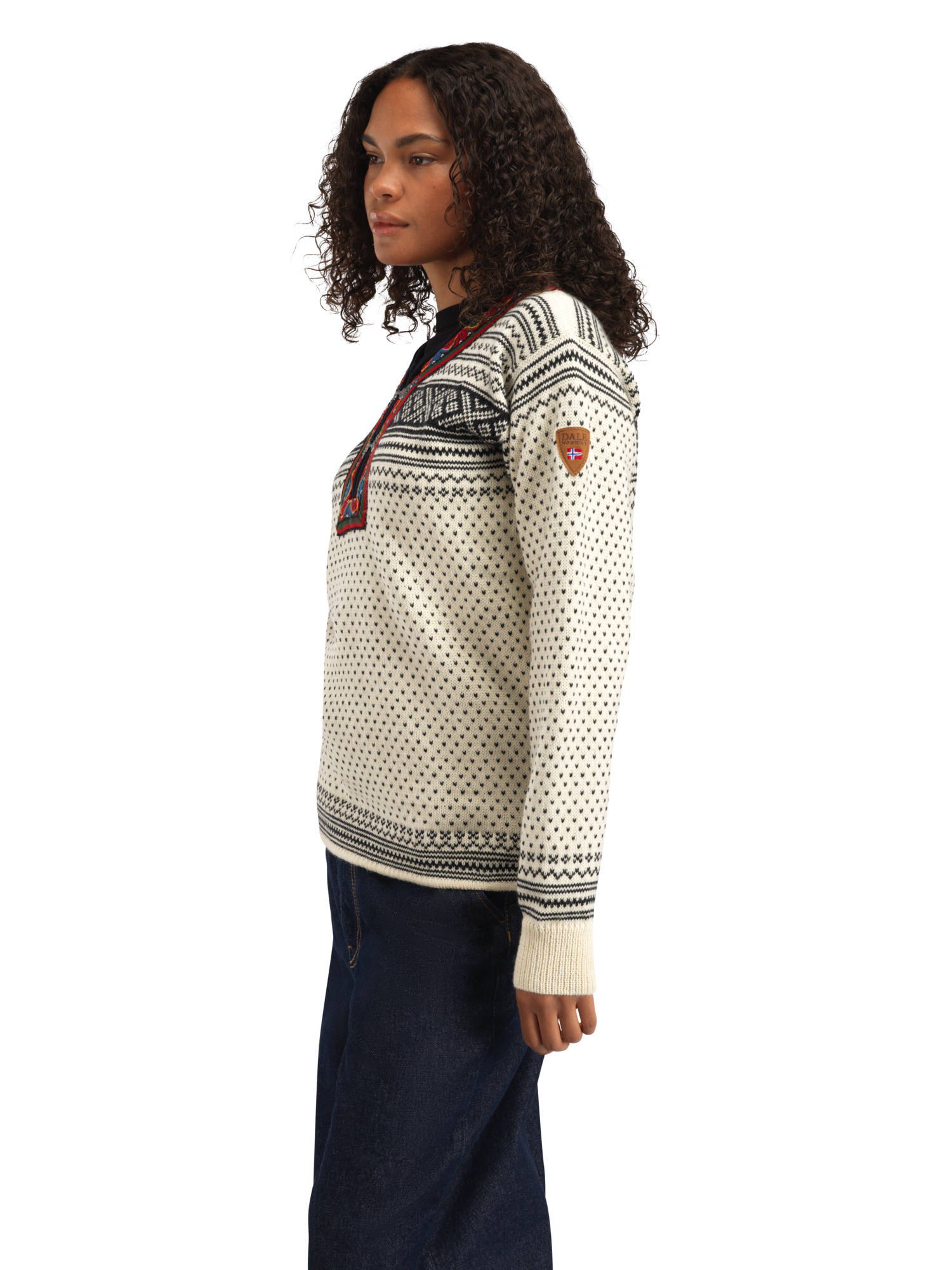Setesdal Lusekofte Sweater Offwhite Black