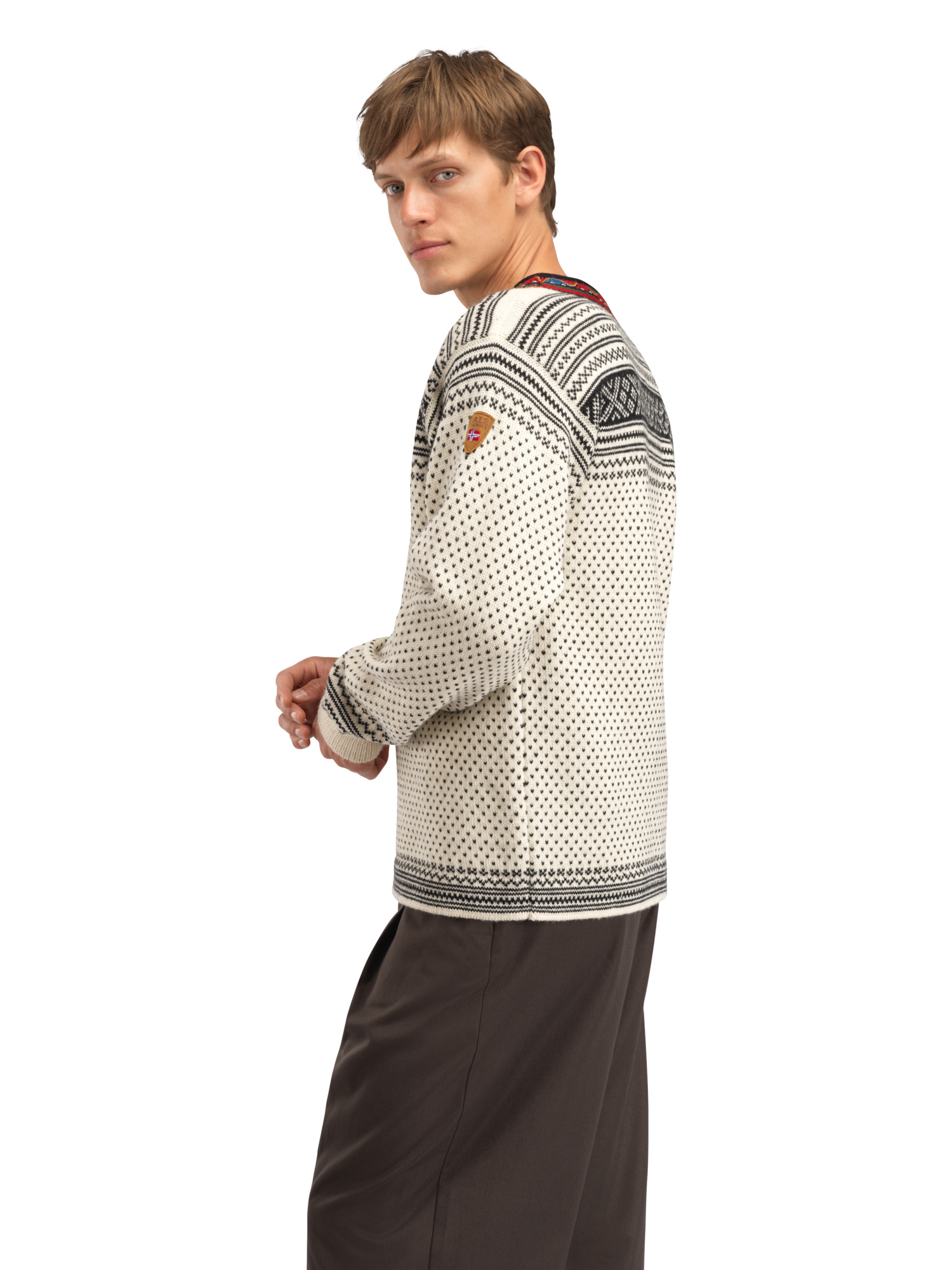 Setesdal Lusekofte Sweater Offwhite Black