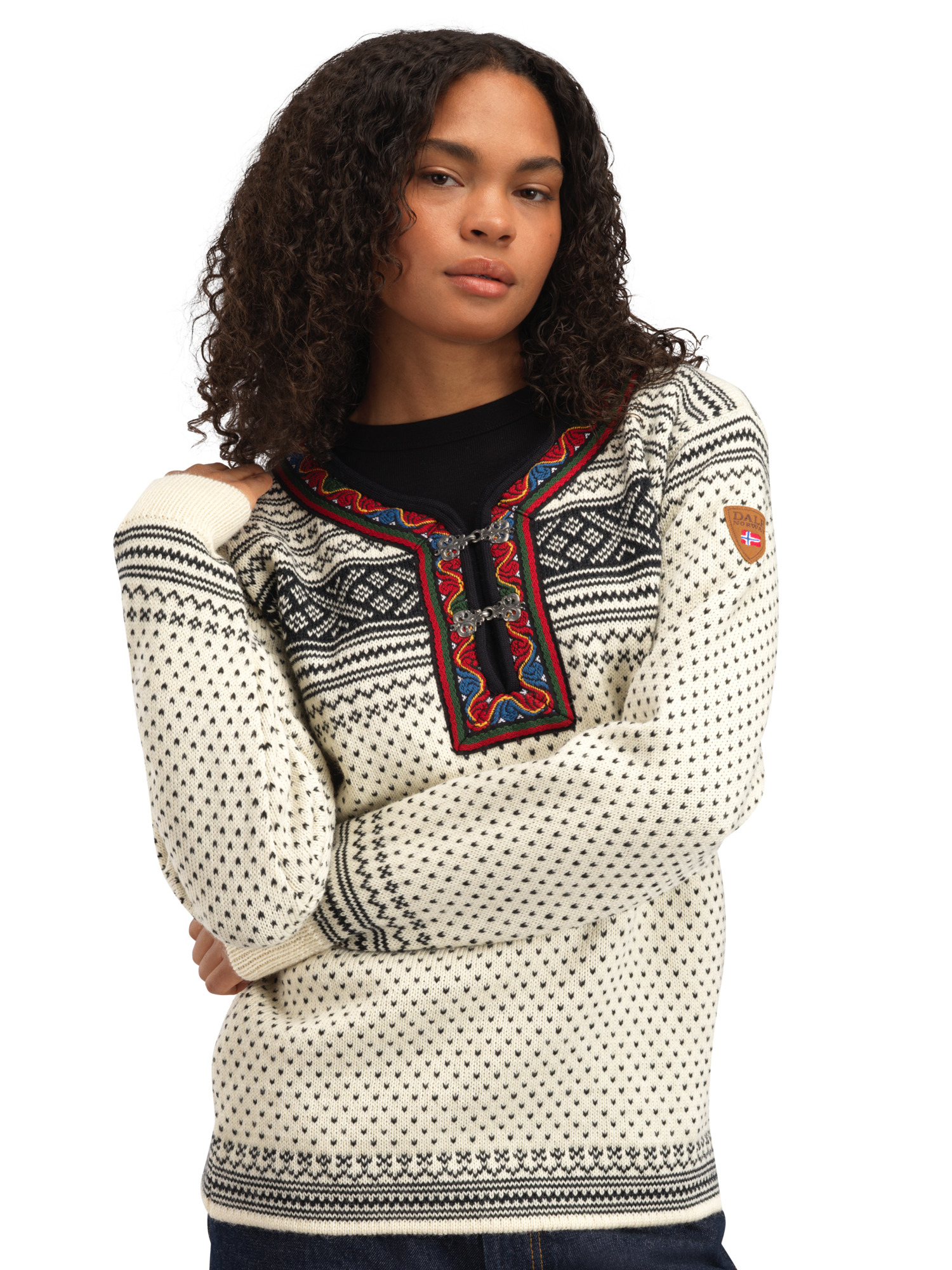 Setesdal Lusekofte Sweater Offwhite Black