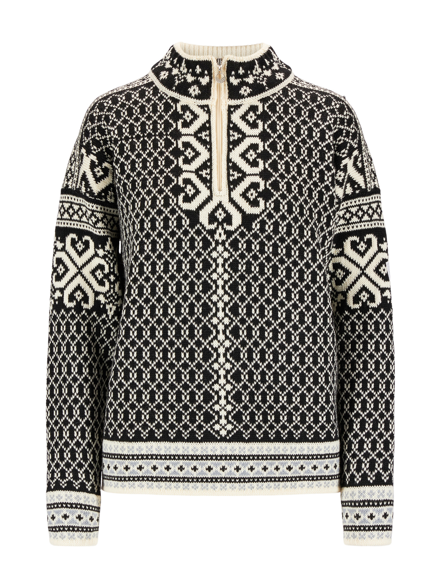 Leknes Women's Sweater Coffee Offwhite Metal