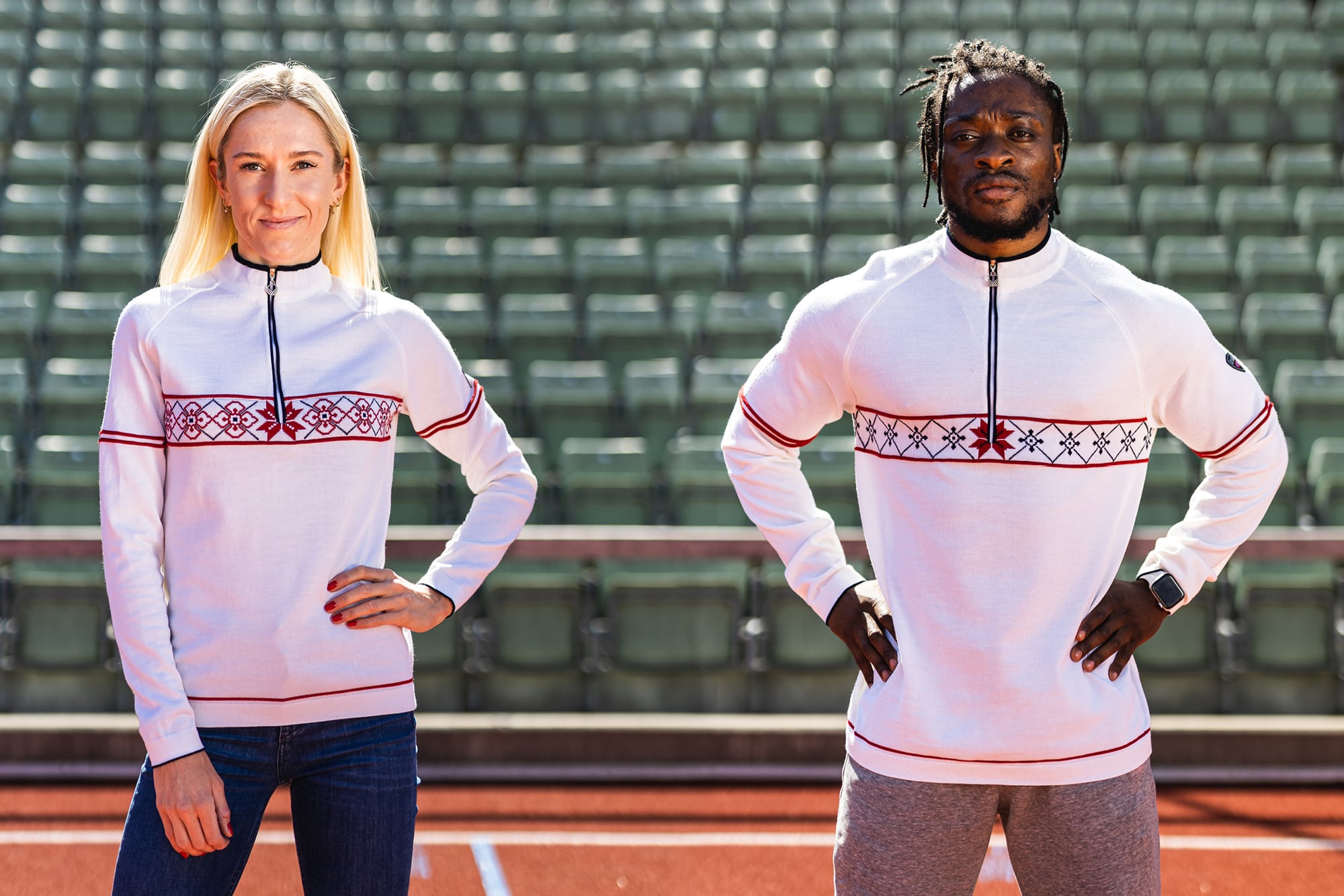 2020/2021 Summer Olympics - Tokyo, Japan. Norwegian athletes wearing the olympic sweaters from Dale of Norway